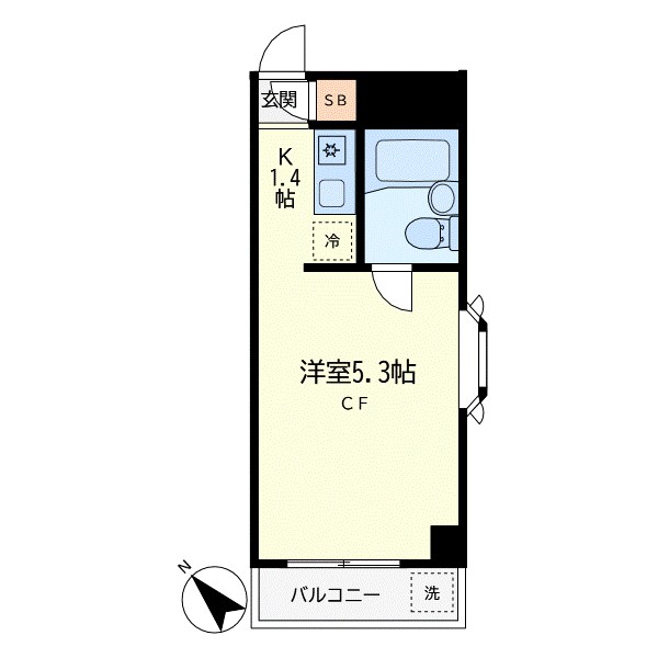 松下ビル 203号室 間取り