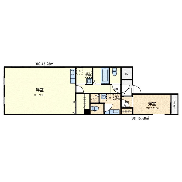 アルコ駒沢 3F号室 間取り