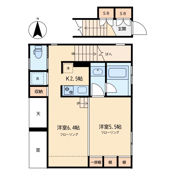 碑文谷６丁目アパートメント 201号室 間取り