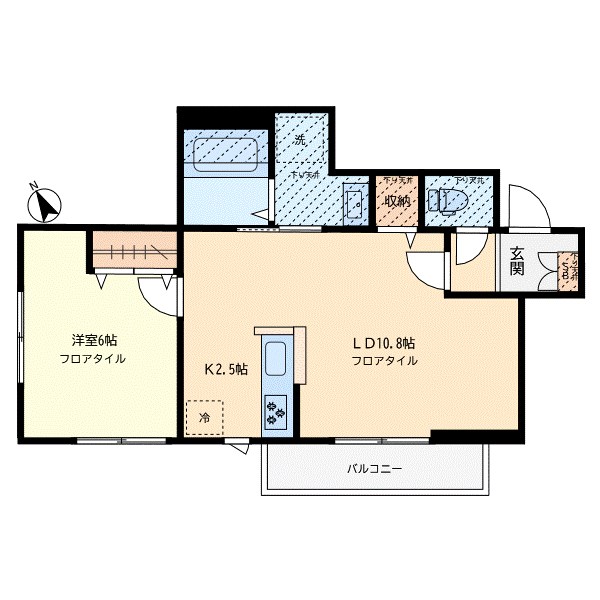 チェーロ学芸大学 202号室 間取り