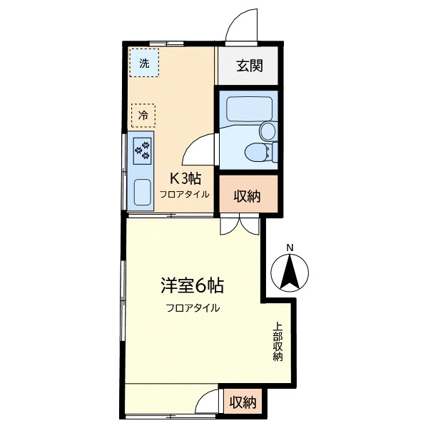 吉田ハイツ（目黒本町） 102号室 間取り