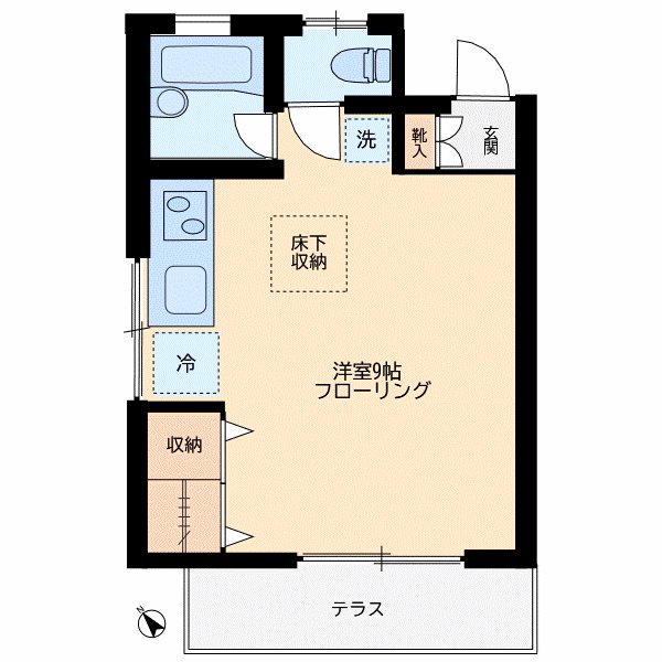リベール鷹番 203号室 間取り
