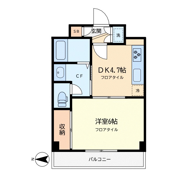 グレース 204号室 間取り