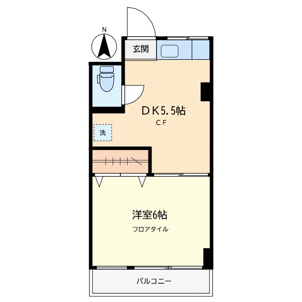 笹崎ボクシングビル 405号室 間取り