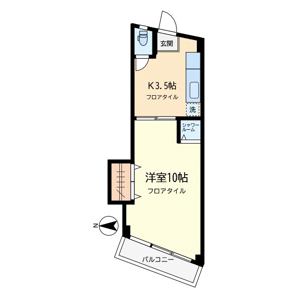 笹崎ボクシングビル 503号室 間取り