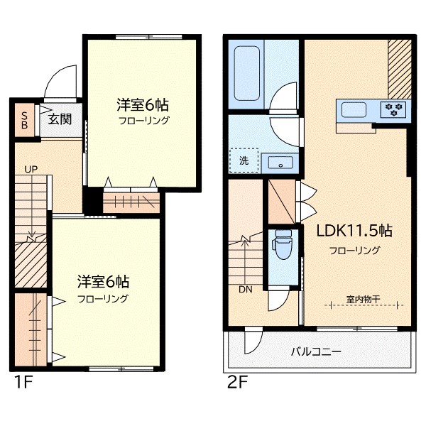 エスト学芸大学 102号室 間取り