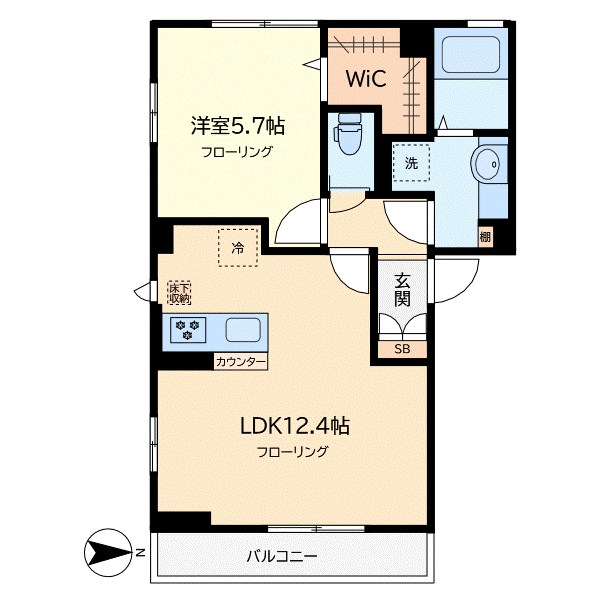 ベルテパルク碑文谷 101号室 間取り