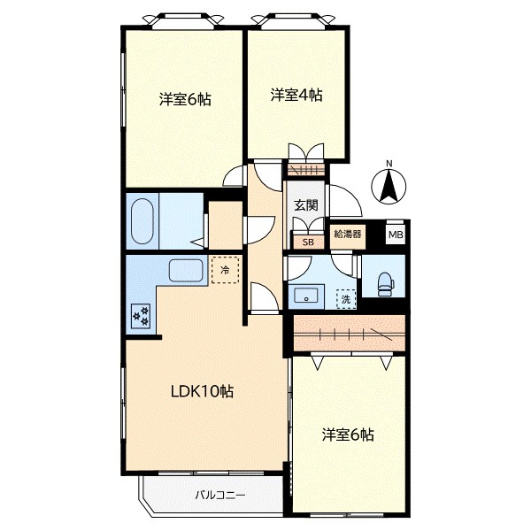 ブランシール碑文谷 301号室 間取り