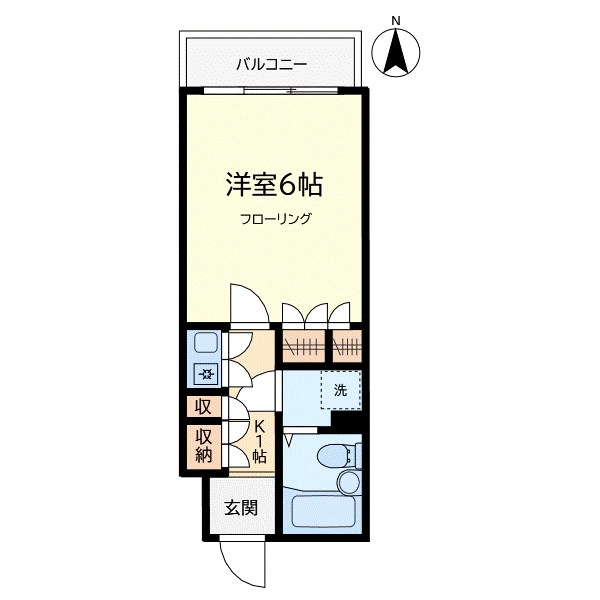 ロジェマン柿の木坂 505号室 間取り