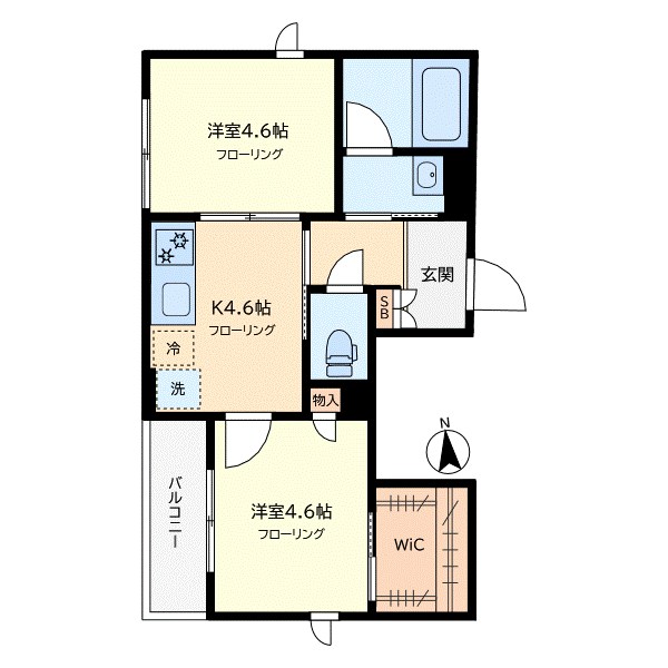 スター学大 201号室 間取り