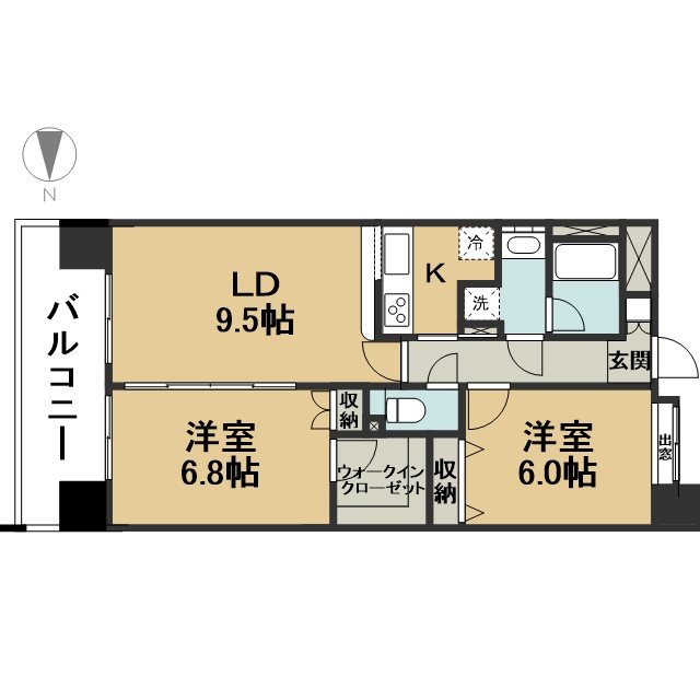 第６サヨネビル 507号室 間取り
