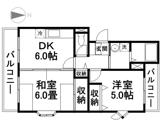 105号室 間取り