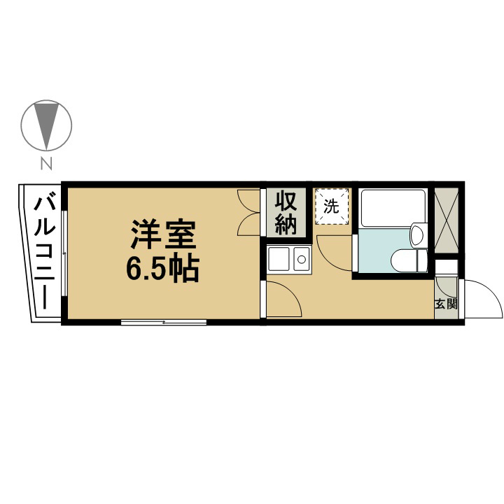 ソルトメゾン 204号室 間取り