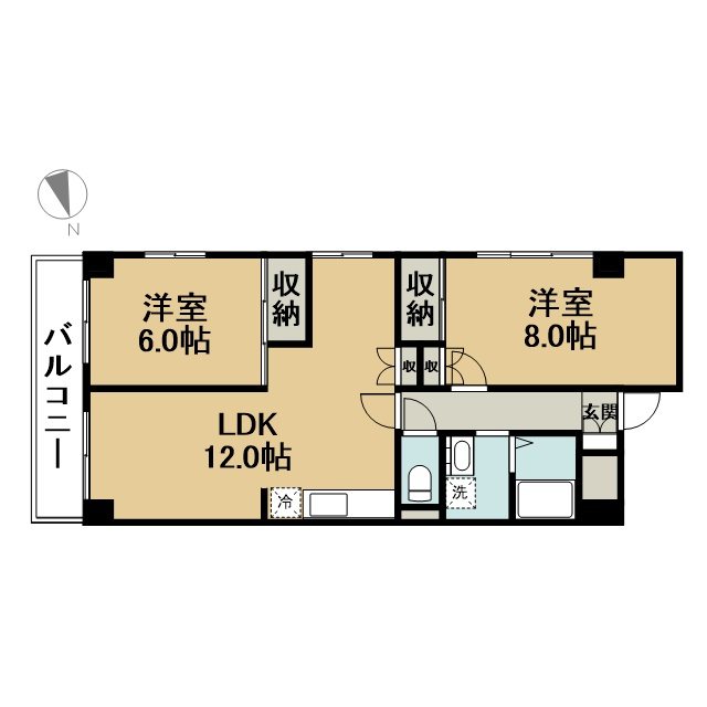 605号室 間取り
