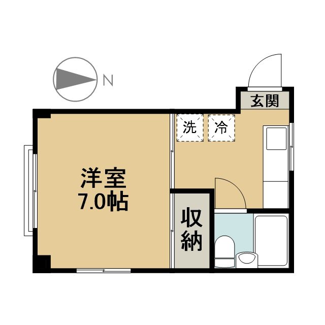 第４コーポはるかぜ 303号室 間取り