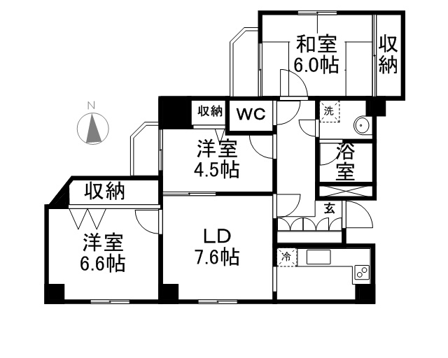 キャピタルコートＸⅢ 間取り