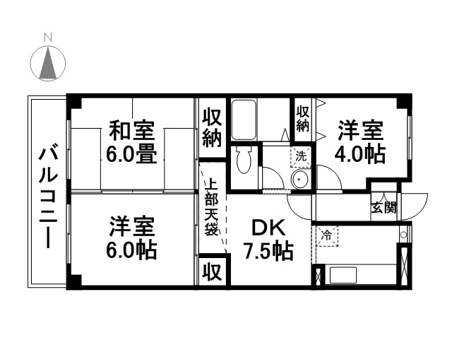 メゾンド佐久間Ⅱ ５０１号室 間取り