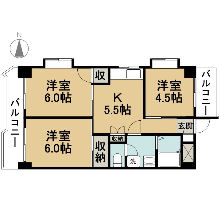 キャピタルコートⅧ 間取り