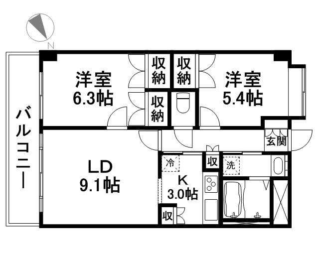 ファミール西葛西Ⅱ 間取り