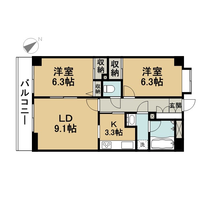 ファンタジア・ＦＫ  間取り