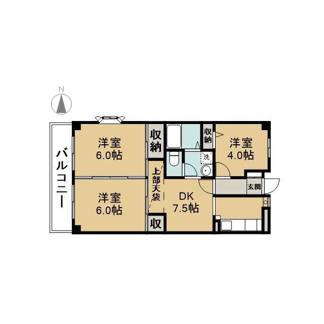 メゾンド佐久間Ⅱ 間取り