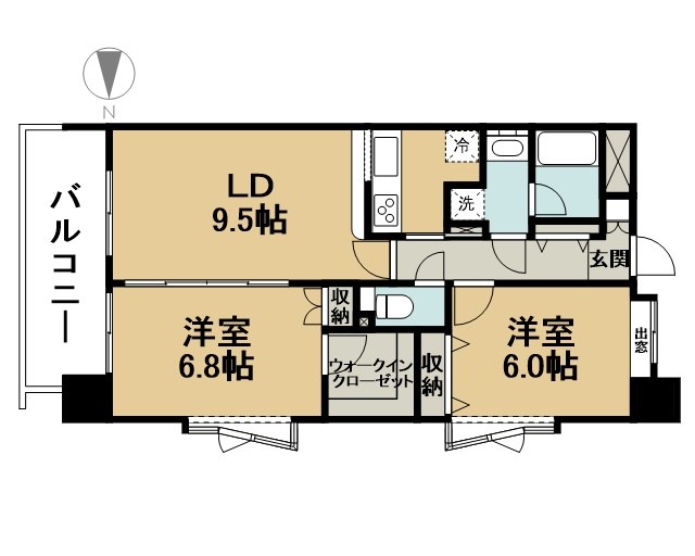第６サヨネビル 608号室 間取り