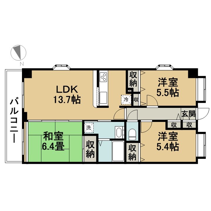 アイエヌ西葛西Ⅱ 305号室 間取り