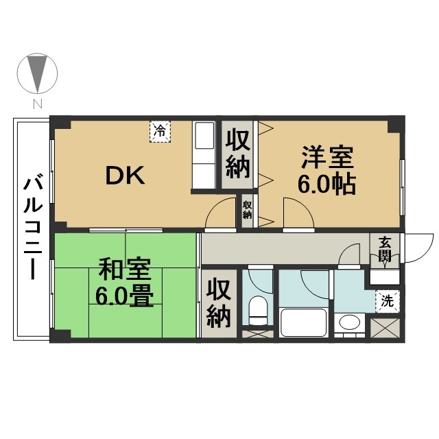 第５サヨネビル 102号室 間取り