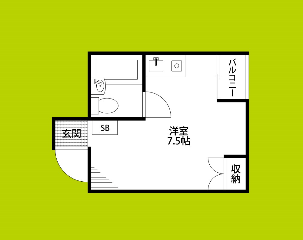 千代崎ハイツ 間取り
