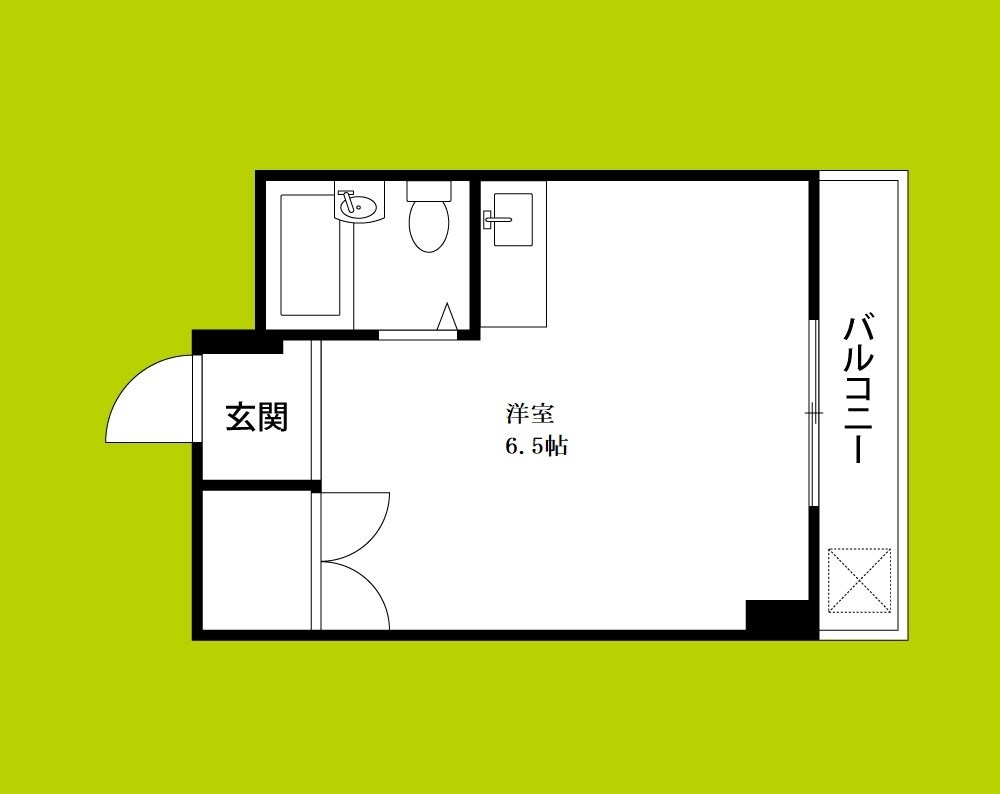 シャトー第2平野 間取り