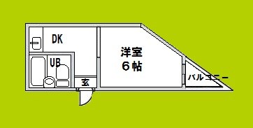 ユーハイツ京町堀 間取り