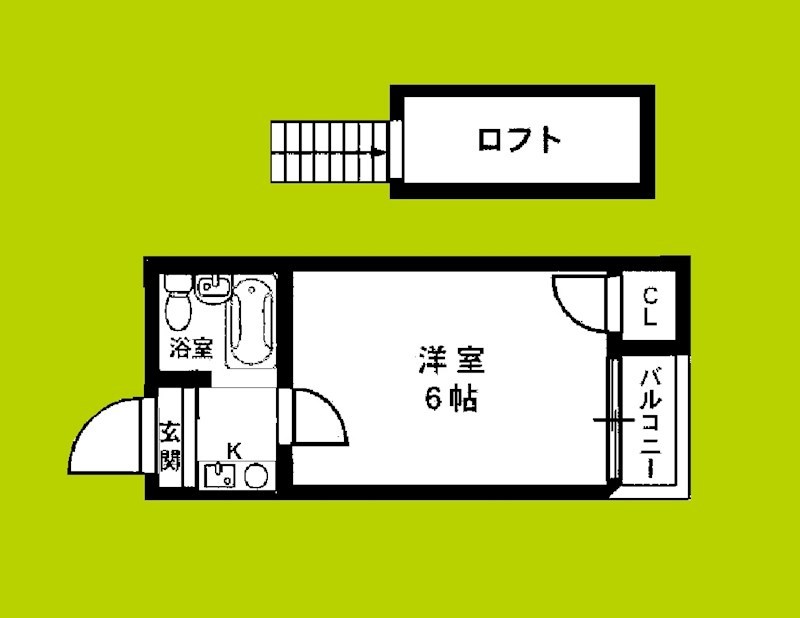 アパートメント住之江 間取り