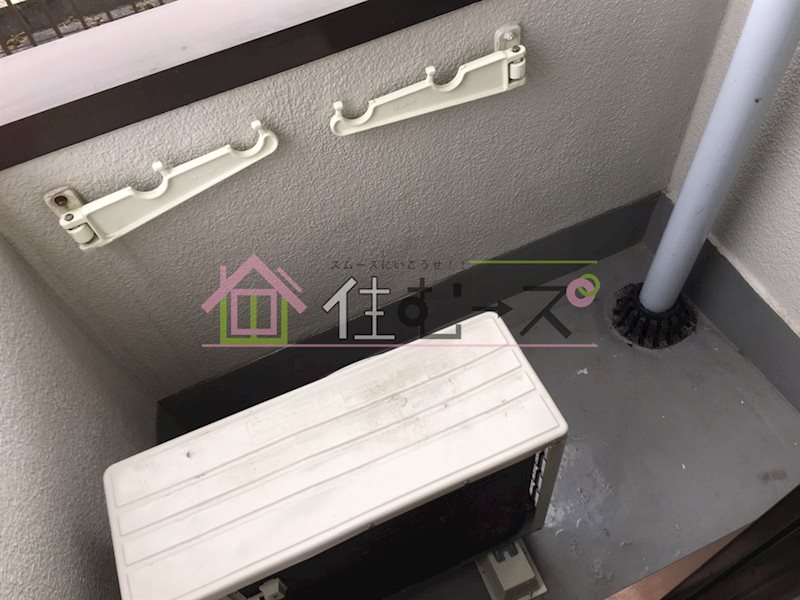 白樺ハイツ清水Ⅱ ベランダ