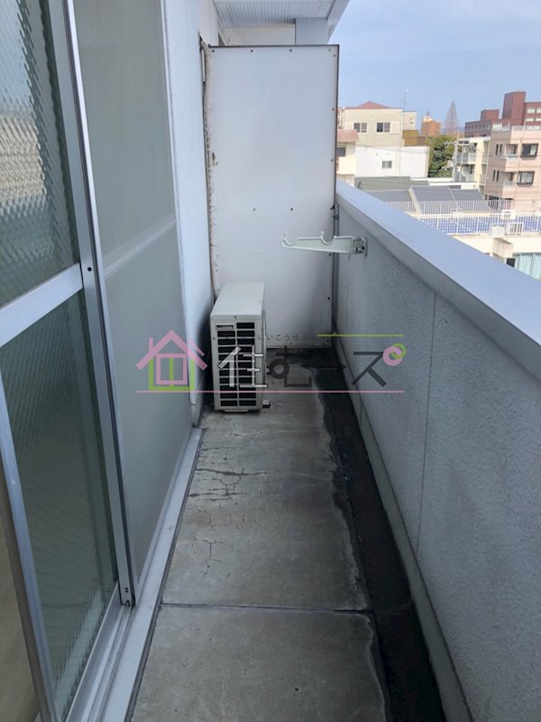 城北・船江マンション ベランダ