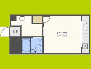 西田ハイツ天王寺 間取り