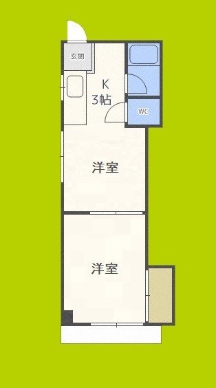 玉出第5Aマンション 間取り