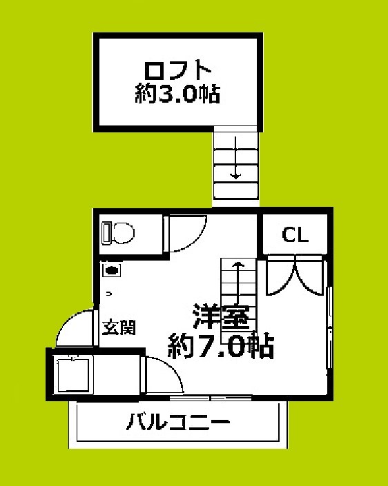 プレアール長居公園Ⅲ 間取り