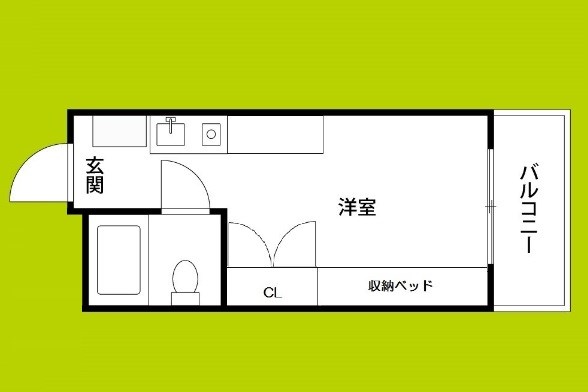 大国町池田マンション 間取り