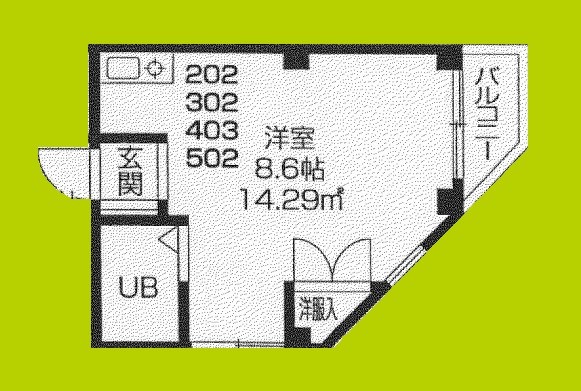 ボンジュール花や 間取り