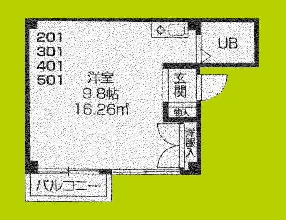 ボンジュール花や 間取り