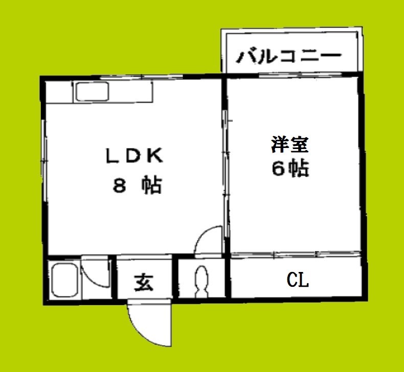 玉出第5Aマンション 間取り