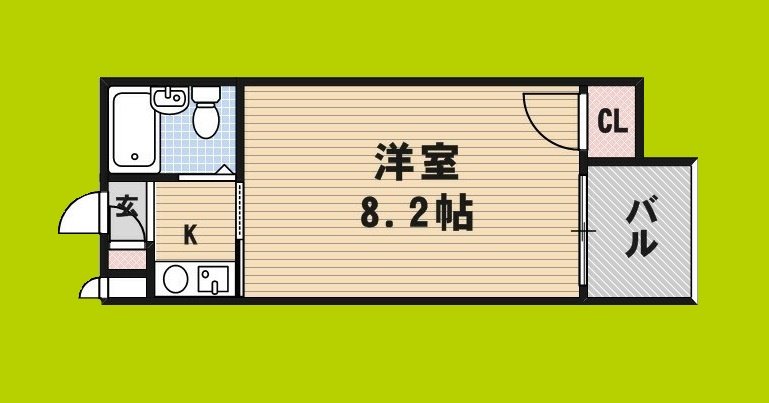 メロディーハイム美章園 間取り