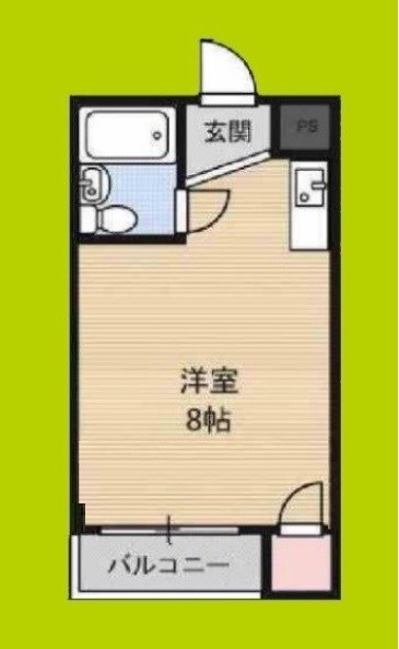 キングスアベニュー流町B棟  間取り図