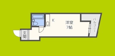 BM北堀江 間取り