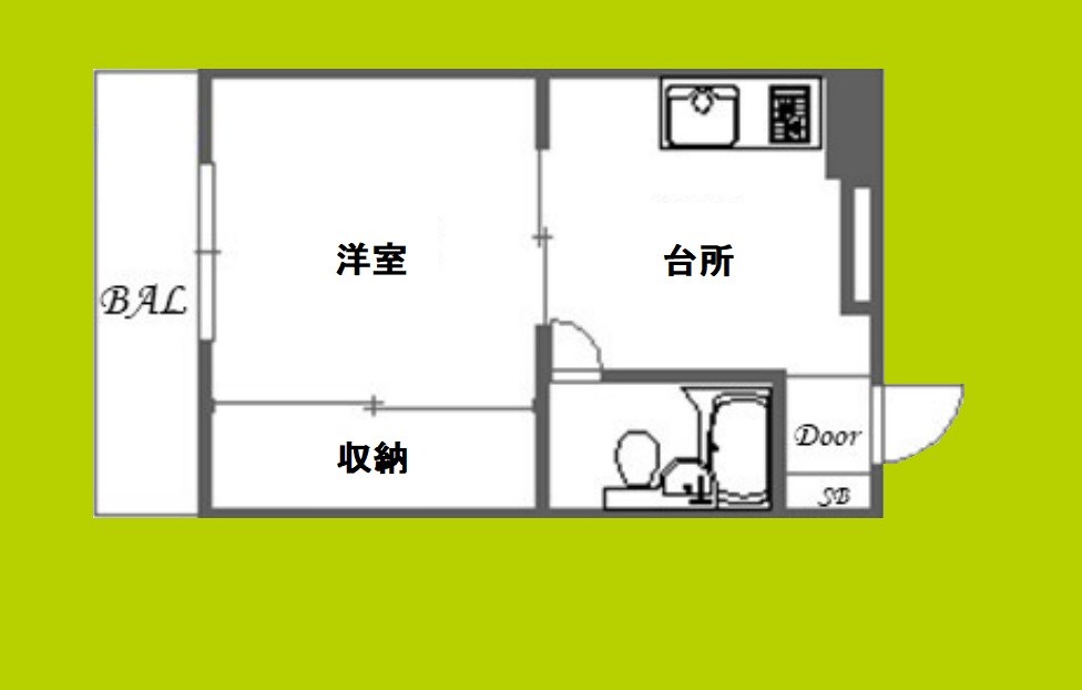 グランドハイツ三津屋北 間取り
