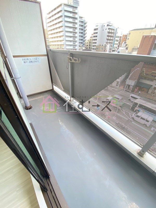 カルム四天王寺 ベランダ