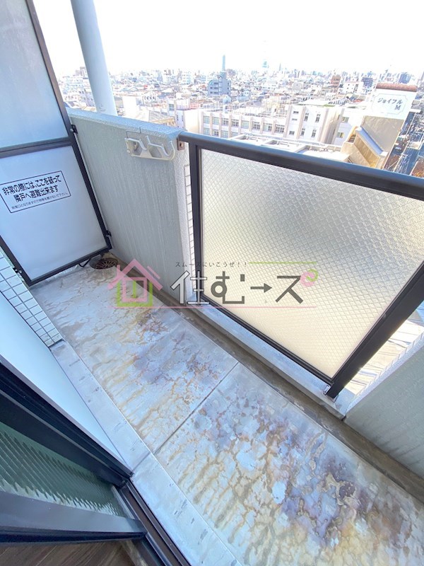 ライオンズマンション今里第3壱番館 ベランダ