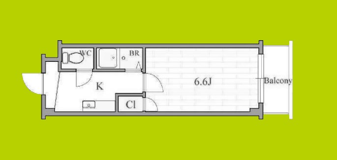 ベルフレージュ南堀江 間取り