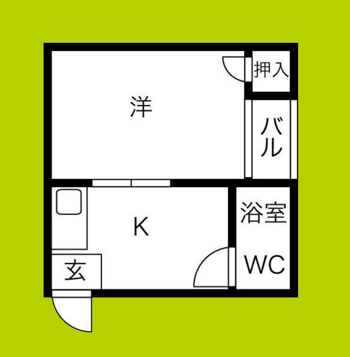 千代崎ハイツ 間取り