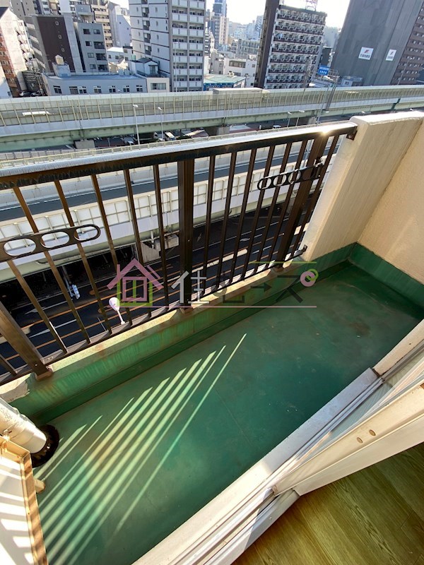 プラス九条 ベランダ